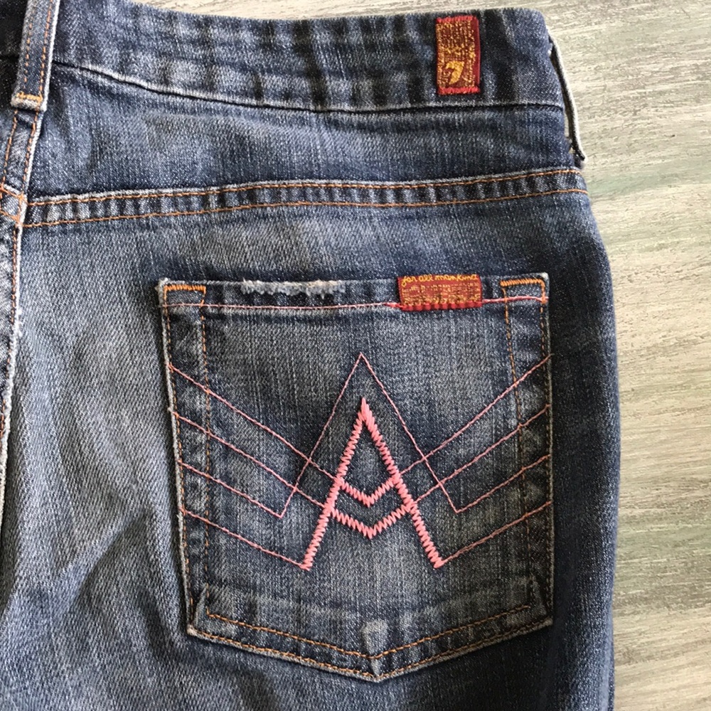 7 For All Mankind A Pocket Low Rise Denim